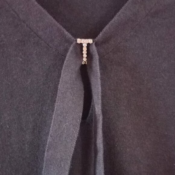 APRIL CORNELL black knit top with jewels detail - Picture 3 of 6